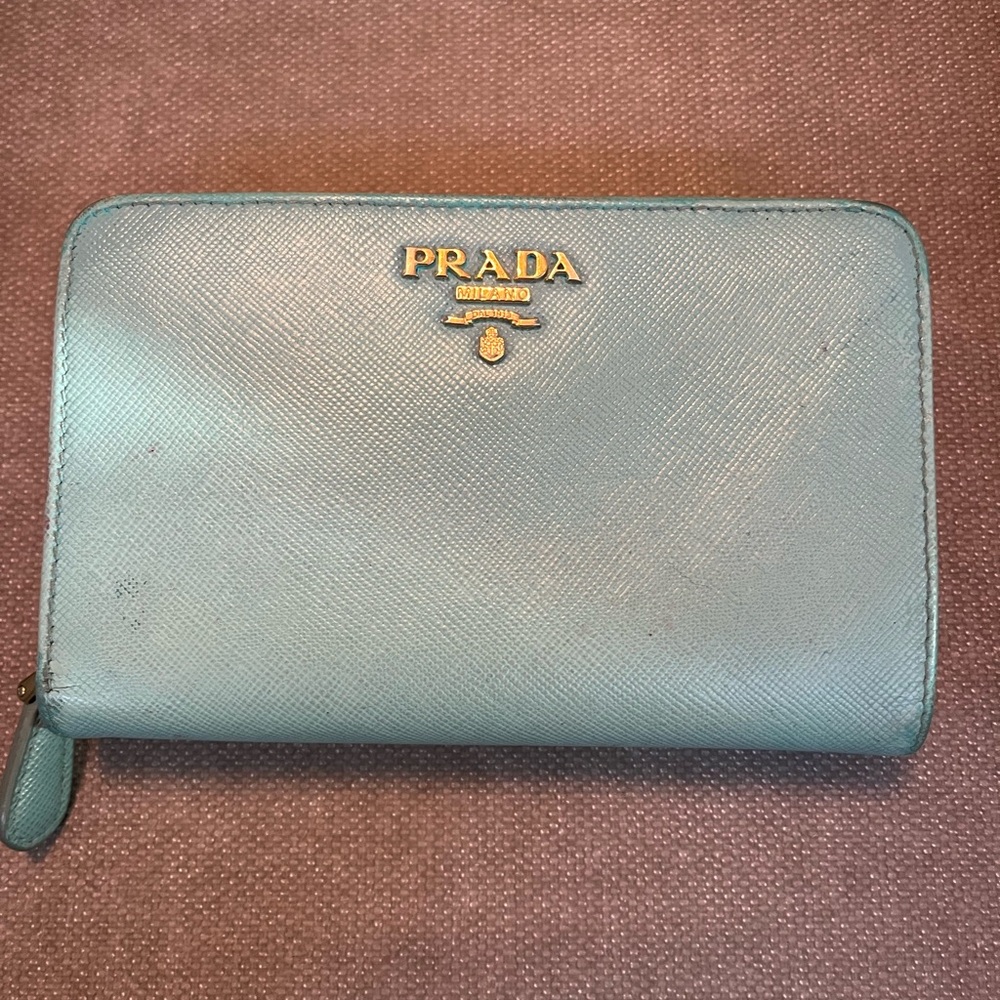 Prada compact wallet